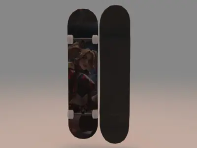 Harley Quinn DC Comics Skateboard  3D model