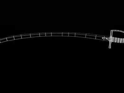 Polish saber Low-poly 3D model