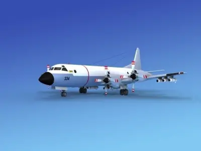 Lockheed P-3 Orion New Zealand 3D model