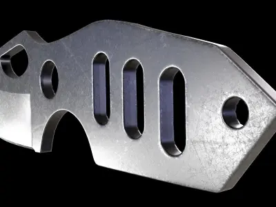 Neck Knife Low-Poly Free low-poly 3D model