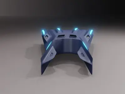 Sci-Fi Space Jet Vehicle 3D model