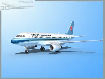 Falcon3D A319 China Southern 3D model