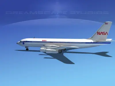 Boeing 707 NASA 3D model