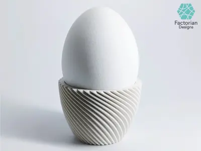 Egg Cup Unbowed to 3D Print STL Files plus Bambu Studio 3MF 3D print model