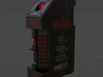 Hardsurface detonator Free low-poly 3D model