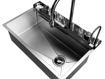Drop-in Kitchen Sink 3D model
