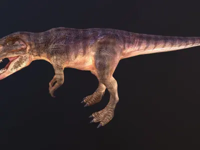 Giganotosaurus t - rex Low-poly 3D model