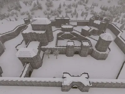 Basic Medieval Castle  3D model