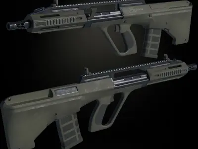 AUG A4 Low-poly 3D model
