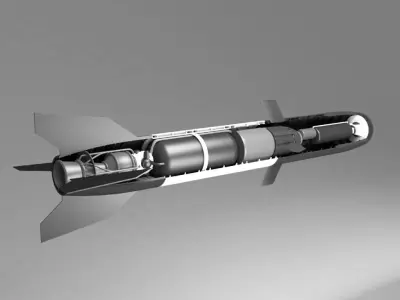 Missile detail 3D model