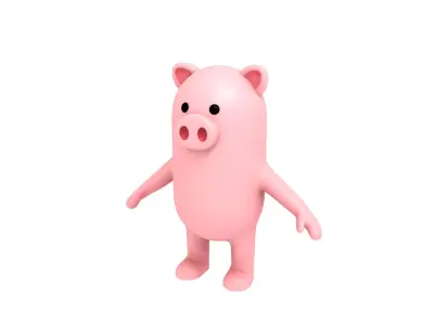 Pig Character 3D model