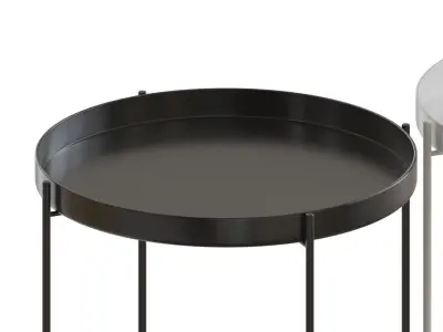 Habibi Jet Black Side Table 3D model