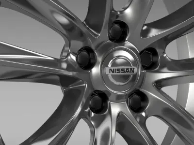 Nissan Fuga Hybrid rim 2015 3D model