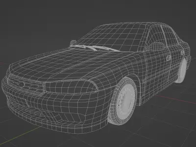 Subaru Legacy - Free Blender model Free 3D model