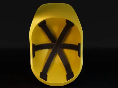 Construction Helmet Free low-poly 3D model