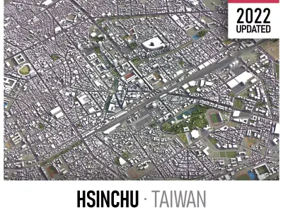 Hsinchu Low-poly 3D model
