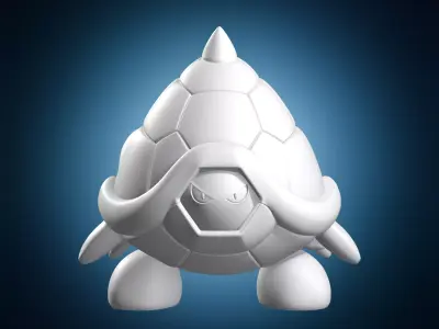 Shelled Creature Statue 3D print model