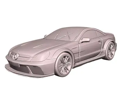 Mercedes SL 65 AMG Luxury Car 3D Print Model 3D print model