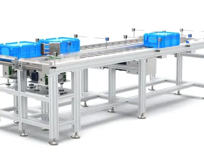 Horizontal Return Drum Line 3D model