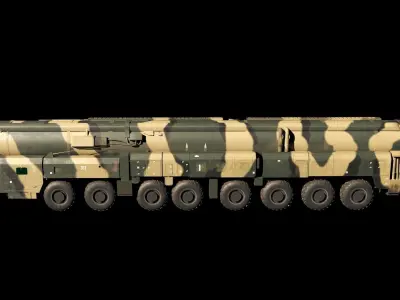 Rs24 Yars SS-29 Topol M SS-27 3D model