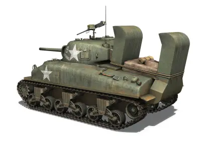 M4A1 Sherman - Lightning 3D model