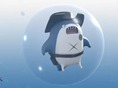 Bloop the CowboyShark 3D model