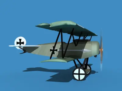 Fokker D-VI V15 3D model