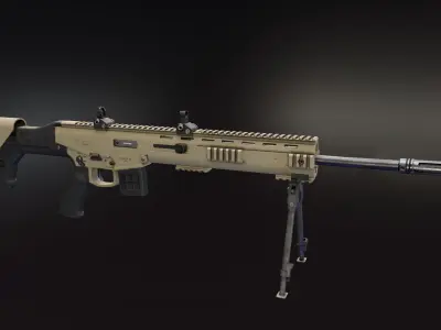 MX Rifle Series Low-poly 3D model