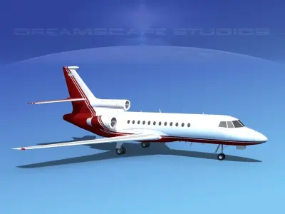 Dassault Falcon 900 V03 3D model