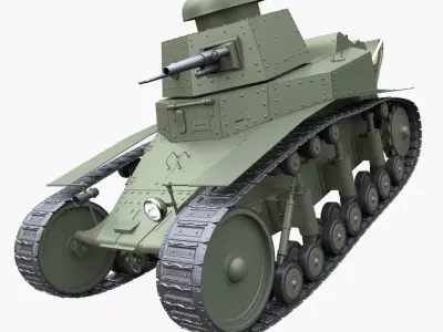 T-18 MS-1 Soviet Light Tank 3D model