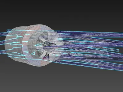 Regenerative Vortex Thruster - Efficiency Booster Nozzle 3D model