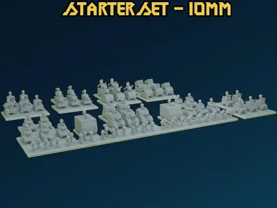 Star Army Starter Set 10mm 3D print model