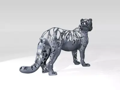 Leopard Dust Voronoi 3D model