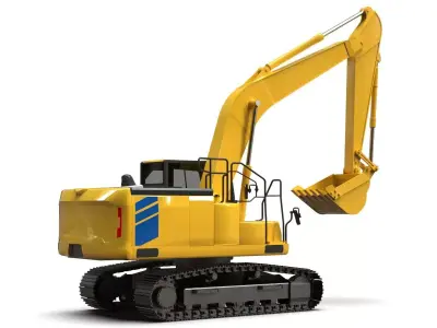 PC200-11 Hydraulic Crawler Excavator 3D model