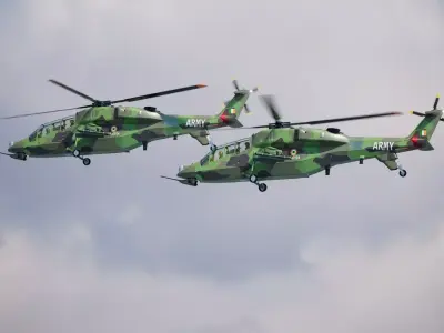 Indian Attack Helicopter LCH Prachand Indian Army Version 3D model