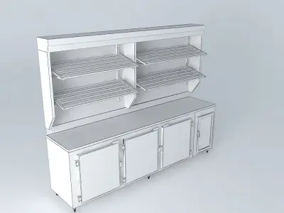Kit133 Desk and wall niches by Alex Marques Free 3D model