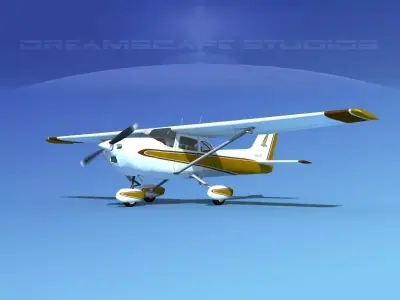 Cessna 172 Skyhawk 1976 V08 3D model