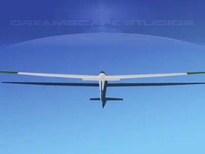 Glaser Dirks DG-200 15-metre Sailplane V06 3D model