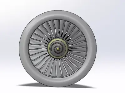 jet engine 3D model