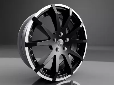 Car Rim 19 Wheel Real 3D model
