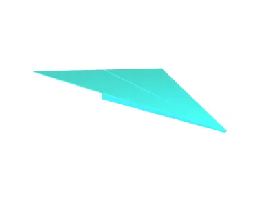 Paper Plane v5 004 Low-poly 3D model