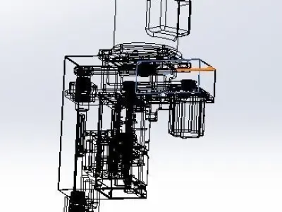 Z axis polishing machine 3D model
