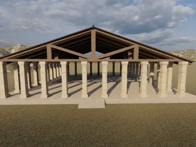 Parthenon-Historical Greek Temple 3D model