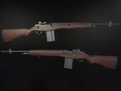 M14 Rifle Low-poly 3D model