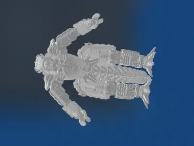 Mechagodzilla HIGH POLY not textured 3D model