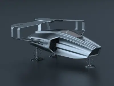 Sci-Fi Spaceship High-Poly  Free 3D model