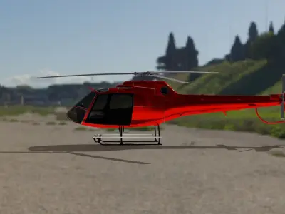Classic Maverick Helicopter Free low-poly 3D model