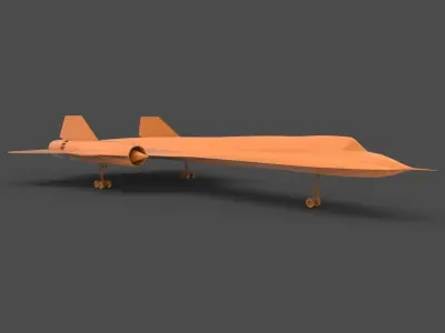 SR-71 fighter jet 3D print model