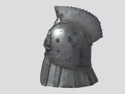 Iron Chestplate Armor Low-poly 3D model