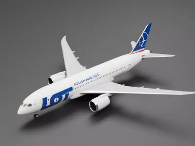 Boeing 787-8 LOT 3D model